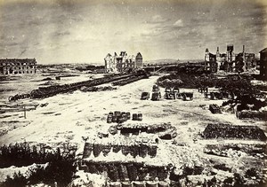 Siege of Paris Commune Ruins Fort d' Issy North Old Liebert Photo 1870