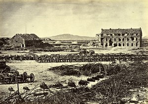 Siege of Paris Commune Ruins Fort d' Issy West Old Liebert Photo 1870