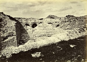 Siege of Paris Commune Ruins Fort d' Issy Ramparts Old Liebert Photo 1870