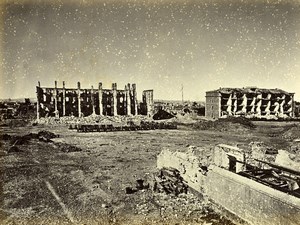 Siege of Paris Commune Ruins Fort of Vanves Interior Old Liebert Photo 1870