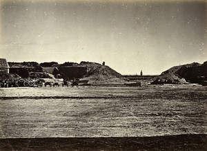 Siege of Paris Commune Ruins Fort d'Ivry Breach Old Liebert Photo 1870