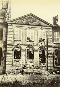 Siege of Paris Commune Ruins Drancy Ladoucette Castle Old Liebert Photo 1870