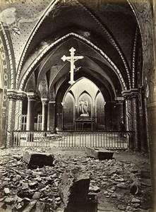 Siege of Paris Commune Ruins Drancy Church Ladoucette Old Liebert Photo 1870