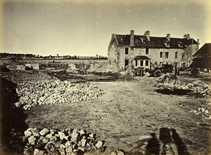 Siege of Paris Commune Ruins Petit Drancy farm & Redoute Old Liebert Photo 1870
