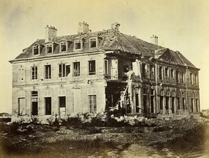 Siege of Paris Commune Ruins Stains Castle Old Liebert Photo 1870
