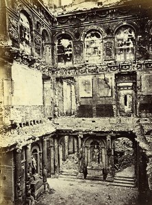 Siege of Paris Commune Ruins Tuileries Palace Marechaux Old Liebert Photo 1871
