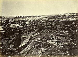 Siege of Paris Commune Ruins Cartoucherie Rapp Explosion Old Liebert Photo 1871