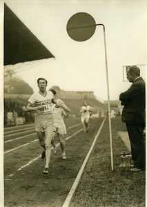 France Athletics Sport Colombes Leducq winner of the 1500M Old Photo 1931