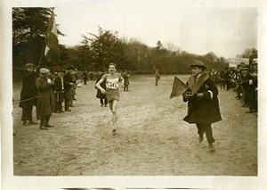 Paris Athletics Sport Gaston Heuet winner of Cross de l'Auto Old Photo 1924