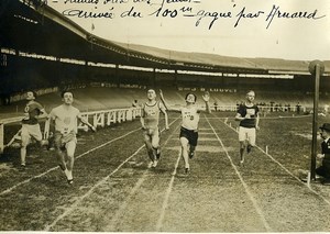 Paris Athletics Sport Buffalo Stadium Arnaud Winner of the 100M Old Photo 1926