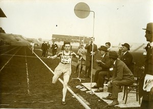 France Athletics Sport Colombes Guillemot wins Roosevelt Price Old Photo 1924