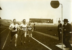 France Athletics Sport Colombes Dutchman Paulen wins 800M Old Photo 1924