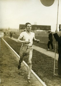 France Athletics Sport Colombes Bontemps wins Mille Challenge Old Photo 1926