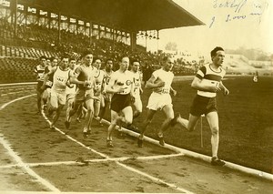 France Athletics Sport Colombes Eckloff wins the 3000M Old Photo 1925