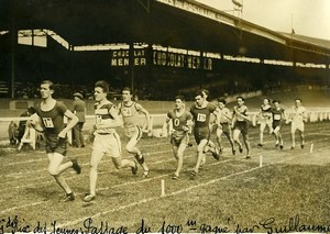 France Athletics Sport Buffalo Stadium Guillaume wins the 1000M Old Photo 1926