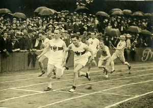 Switzerland Basel Athletics Sport relay 4x100M Track Race Old Photo 1926