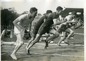 France Athletics Sport Start? Of Track race Old Photo 1925