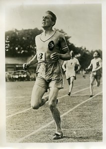 France Athletics Sport Pelé winner of 1500M race Old Photo 1925
