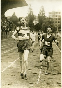 France Athletics Sport Jean Bouin Stadium Keller wins the 800M Old Photo 1931