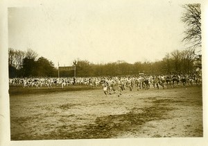 France Athletics Sport Bois de Boulogne Cross de l'Auto Start Old Photo 1924