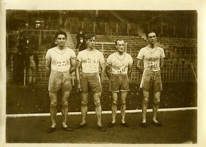 France Athletics Sport Colombes 1000M Challenge Old Photo 1924