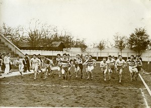 France Athletics Sport Pershing Stadium Mille Challenge Start old Photo 1925