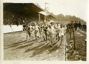 France Athletics Sport Porte Dorée kilometre Challenge Start Old Photo 1924