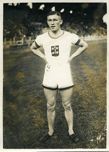 France Athletics Sport Track Race runner posing Old Photo 1932