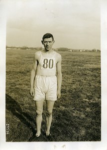 France Athletics Sport Jack Dinning Cross de l'Auto Winner Old Photo 1913