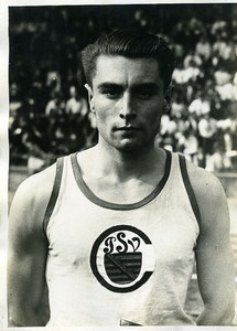 France Athletics Sport race runner Goerling Portrait Old Photo 1925