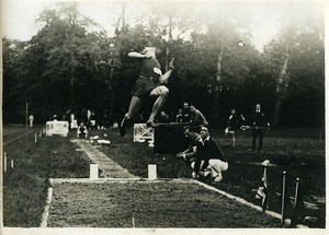 France Athletics Sport Paris long jump winner Paul Couillaud Old Photo 1925