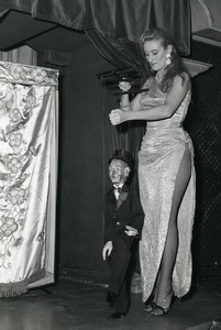 France Jany Privat Puppets Puppeteer Striptease Bar old photo Koruna 1962