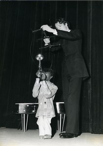 France Jany Privat Puppets Puppeteer Striptease Bar old photo Koruna 1962