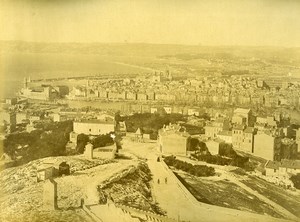 France Marseille Panorama & Arles Roman Amphitheatre Old Photo 1890