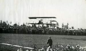 Belgium Brussels Stockel Aviation Farman or Sommer Biplane Old Photo 1910