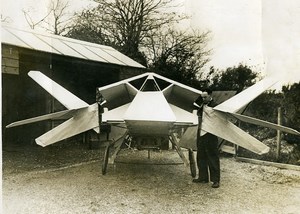United Kingdom New Forest Aviation Mister Dring & Insect Plane Old Photo 1934