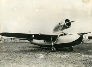 USA Aviation Transport Flying Boat Baby Clipper Old Photo 1935