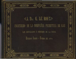 Argentina Buenos Aires Compania Primitiva de Gas Album Photo Demarchi 1890
