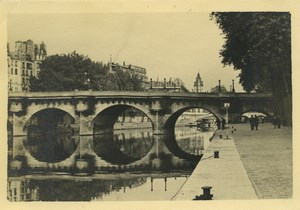 France Bridges of Paris Seine Tour Eiffel 15 Old Amateur Photos 1946