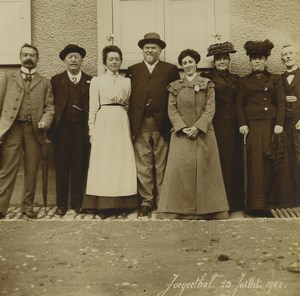 France Alsace Jaegerthal Sunday Promenade Group 7 Old photos 1902