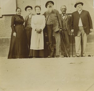 France Jaegerthal 3 Old amateur photos of same group 1902