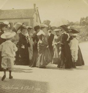 France Niederbronn Sunday Promenade Group 4 Old amateur photos 1903