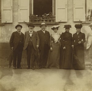 France Niederbronn Group 6 Old amateur photos 1902