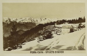 France Alps Peira Cava Winter Sports Mountain set of 12 Old Photos 1920