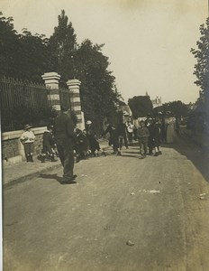 France Thomery school time Children set of 3 Old amateur photos 1910