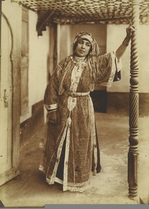 Morocco Marrakech Woman Traditional Costume Old Photo Felix 1915