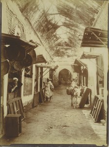 Morocco Marrakech Medina? Souk Market Narrow Street Old Photo Felix 1915