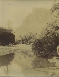 Algeria oued El Kantara Wadi Old Photo Emile Frechon 1900