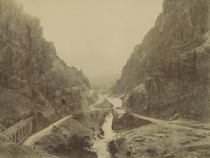 Algeria El Kantara Gorges Aïn Touta Roman Bridge Old Photo Emile Frechon 1900