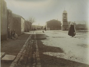 Algeria Aïn Touta Mac Mahon Main Street Well Clock Old Photo Emile Frechon 1900